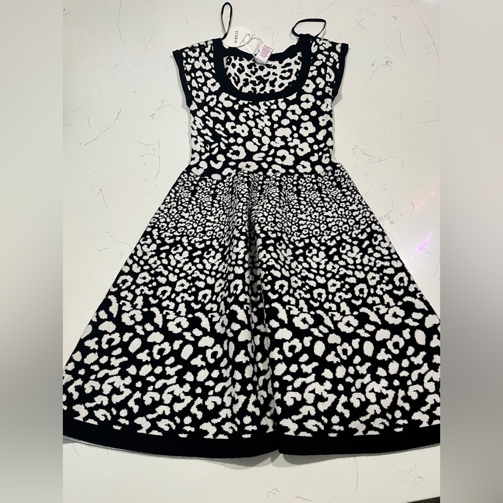 Stylish Black and White Dress